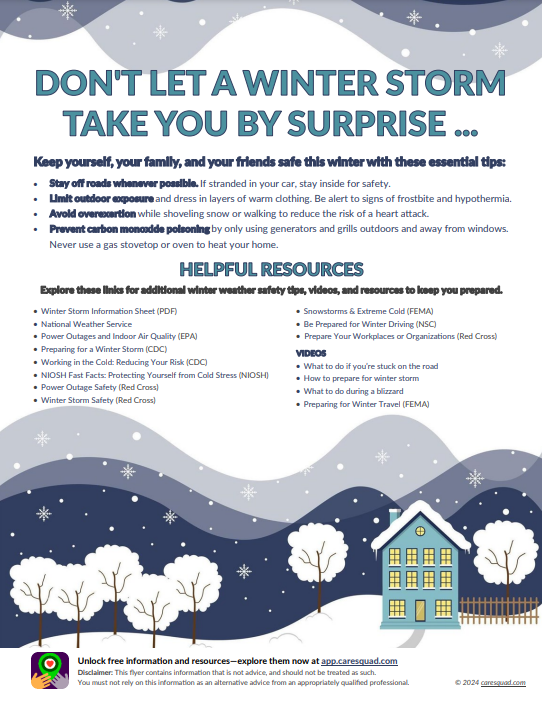 Winter flyer handout