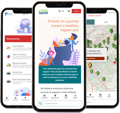 Caresquad App on iphone
