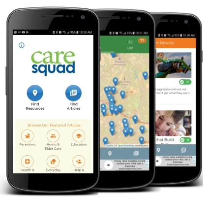 Caresquad App on iphone